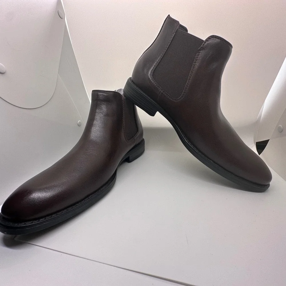 Madden Dress Chelsea Boots Brown Leather‎ Ankle Boots Classic Size 8
